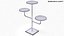Triple Hat Display Stand 3D model
