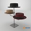 Triple Hat Display Stand 3D model
