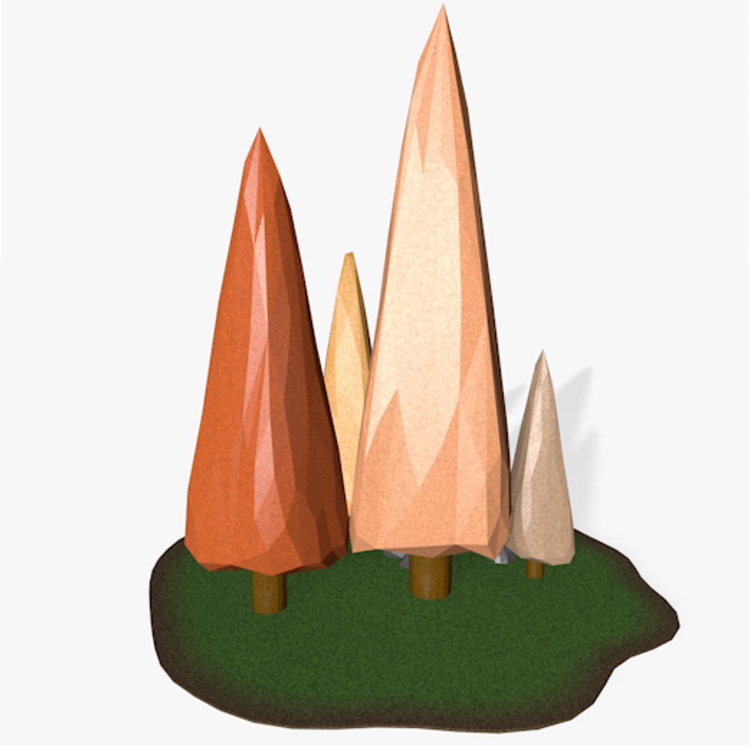 Cartoon Trees Fbx