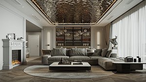 Living Kitchen 01 - Apartment of Mr Hai - Maiholuxury 3D