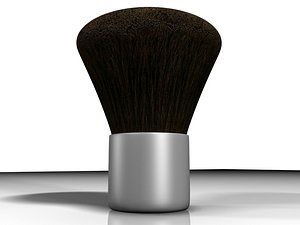 cosmetic blush powder brush 3d model