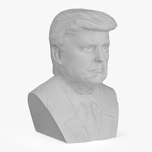 3D model Plaster Bust of Trump