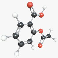 Aspirin Molecule With PBR 4K 8K