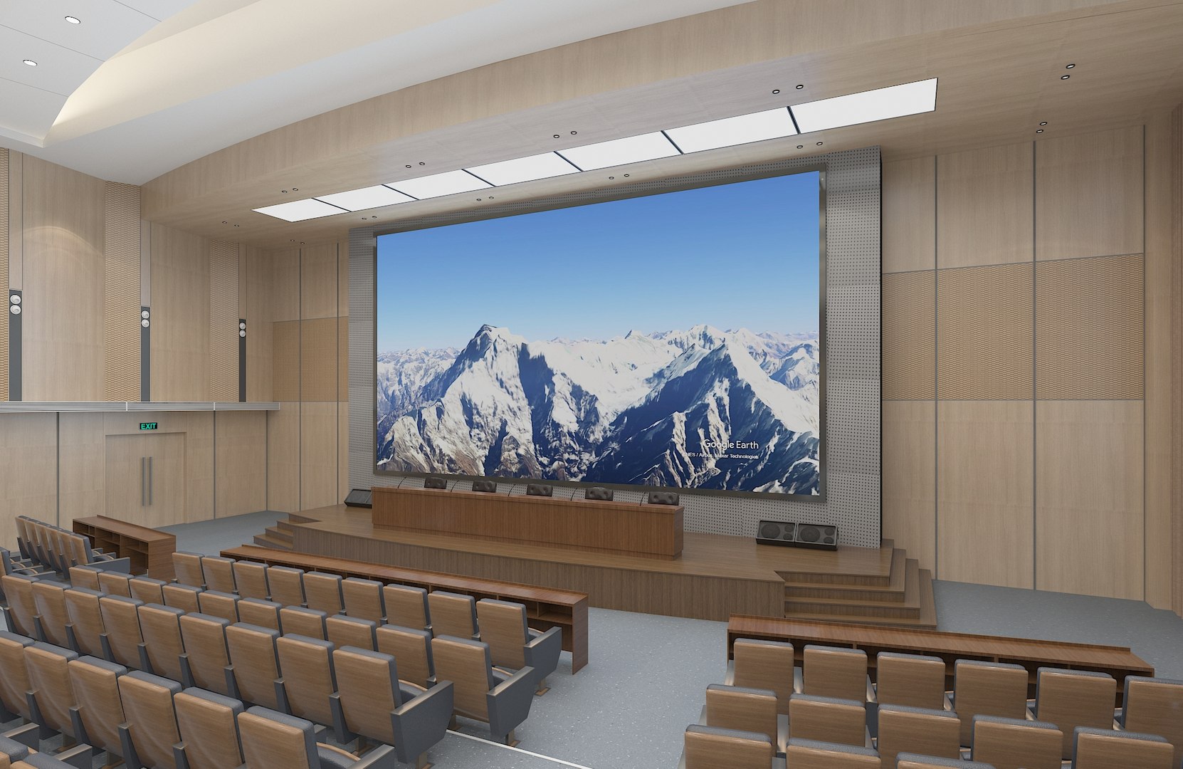 Conference Hall Auditorium 02 3D Model - TurboSquid 2227596
