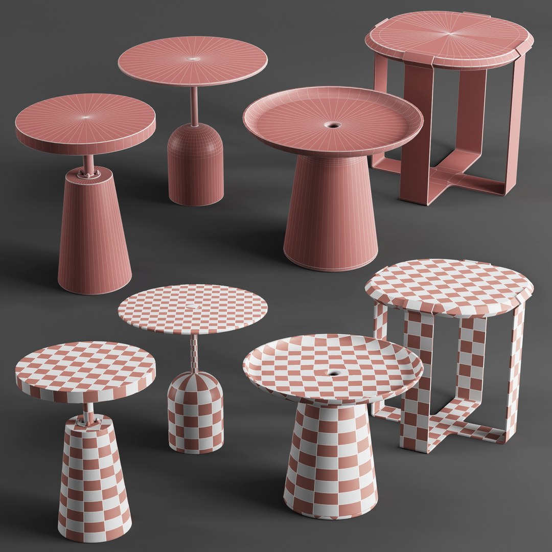 3D Side Tables Vol 07 Model - TurboSquid 1927797