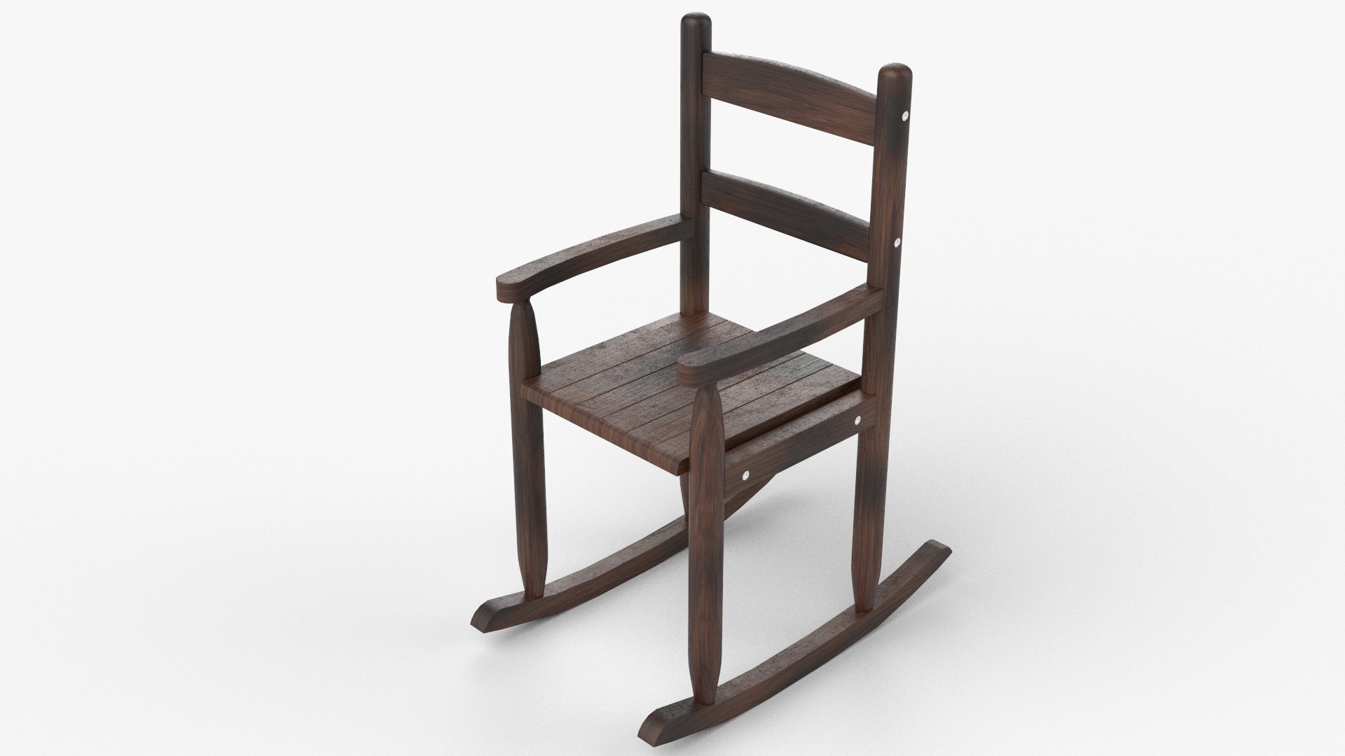 Chair No 9 Rocking Chair Cane Rocker Wood Version 3D Model - TurboSquid ...
