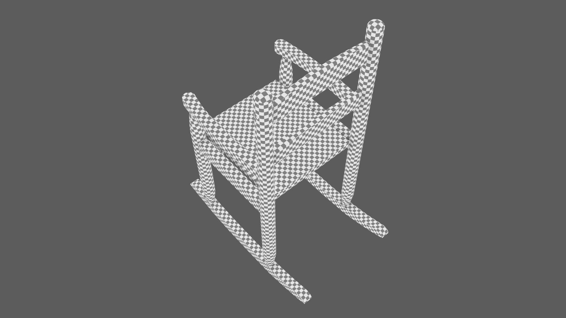 Chair No 9 Rocking Chair Cane Rocker Wood Version 3D Model - TurboSquid ...