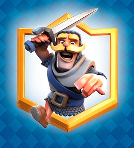 Clash Royale Knight Card 3D model
