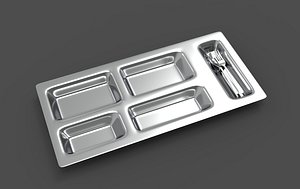 3D model food tray 3D model