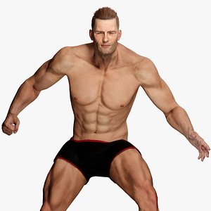 3D Realistic Athlete Man G1