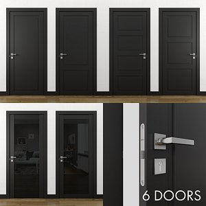 3D door doorknob handle model