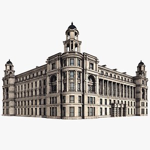 3D Old War Office Building 8K PBR Textures
