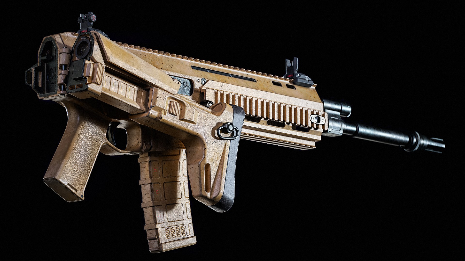3D Bushmaster ACR Enhanced Coyote Assault Combat Rifle Model ...