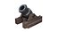 Medieval Siege Mortar Cannon 3D Model Game Ready 4K PBR