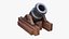 Medieval Siege Mortar Cannon 3D Model Game Ready 4K PBR