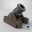 Medieval Siege Mortar Cannon 3D Model Game Ready 4K PBR