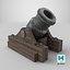 Medieval Siege Mortar Cannon 3D Model Game Ready 4K PBR