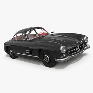 Mercedes-Benz 300SL Coupe Black 3D model