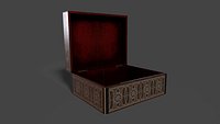 Ornate Vintage Wooden Storage Box