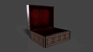 Ornate Vintage Wooden Storage Box