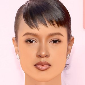 3D Karrueche Tran Head - No Hair - Low poly head for game model