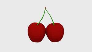 cartoon cherry 3D model
