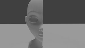 cartoon head for mirror