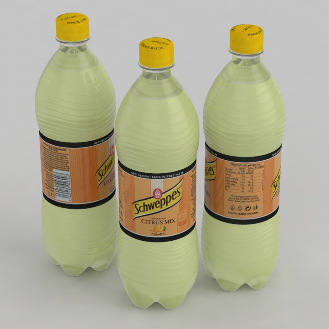 Schweppes citrus beverage model | 1146678 | TurboSquid