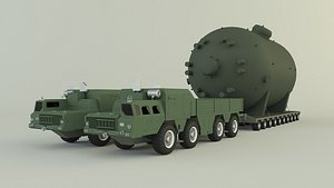 Soviet MAZ-7910 cargo 3D model 3D