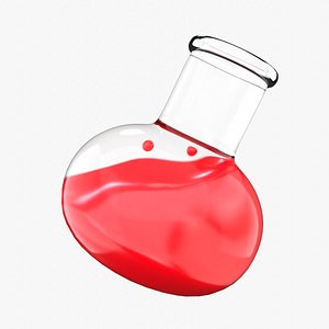 Conical flask 3D model