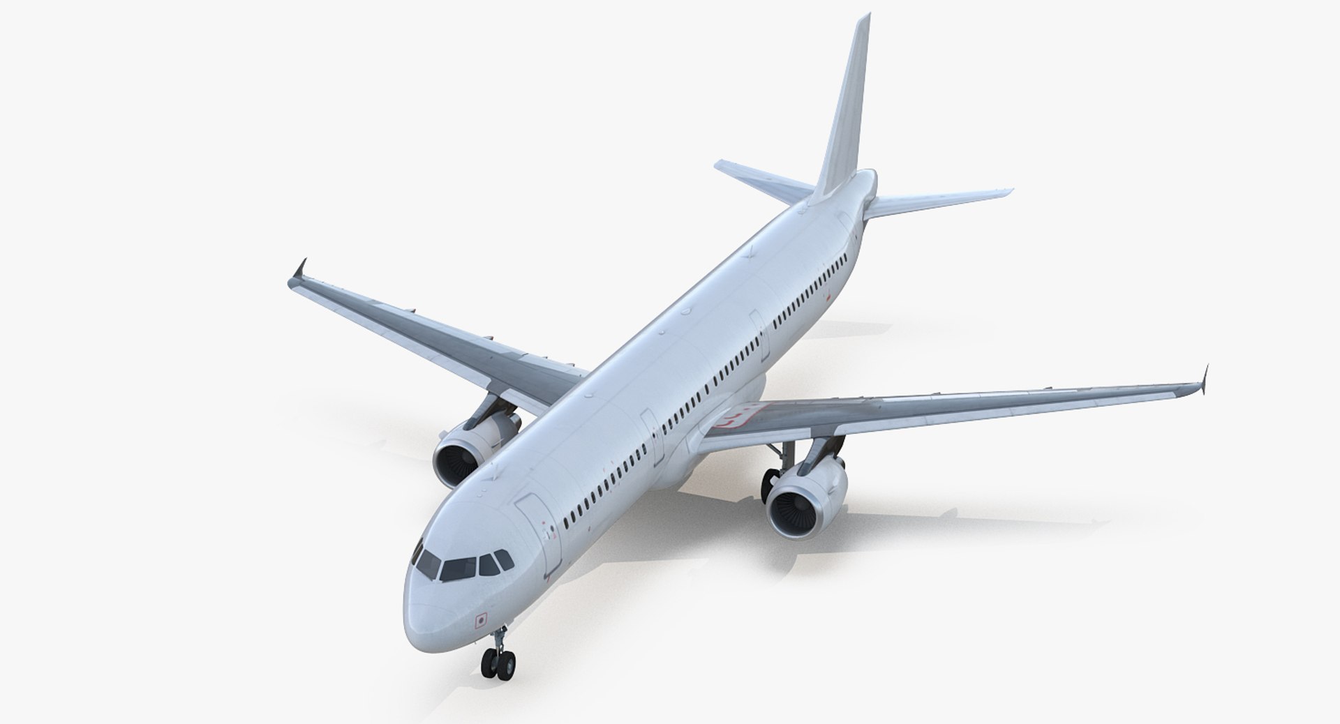 Airbus A321 Generic 3D model preview
