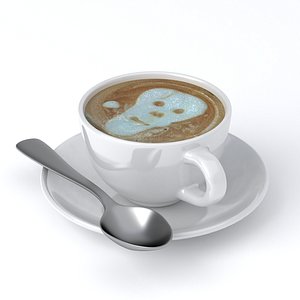 Cappuccino Cup v13 3D model