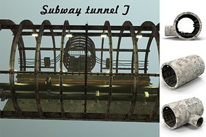 subway tunnel 3D model