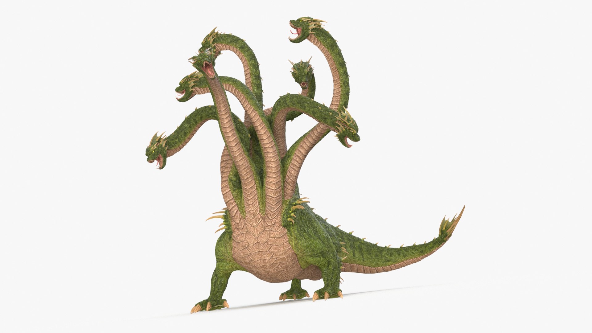 Lernaean Hydra Attack Pose 3D model preview