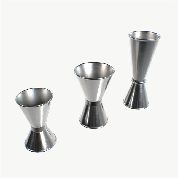 modelo 3d Artículos de bar Jiggers - TurboSquid 2240591