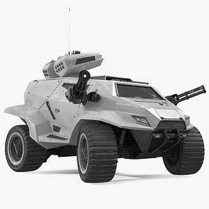 Old Fantastic War Vehicle Winter Color Rigged