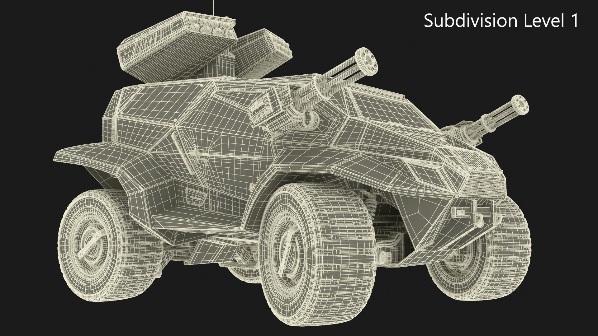 3D Old Fantastic War Vehicle Winter Color Rigged Model - TurboSquid 2278914