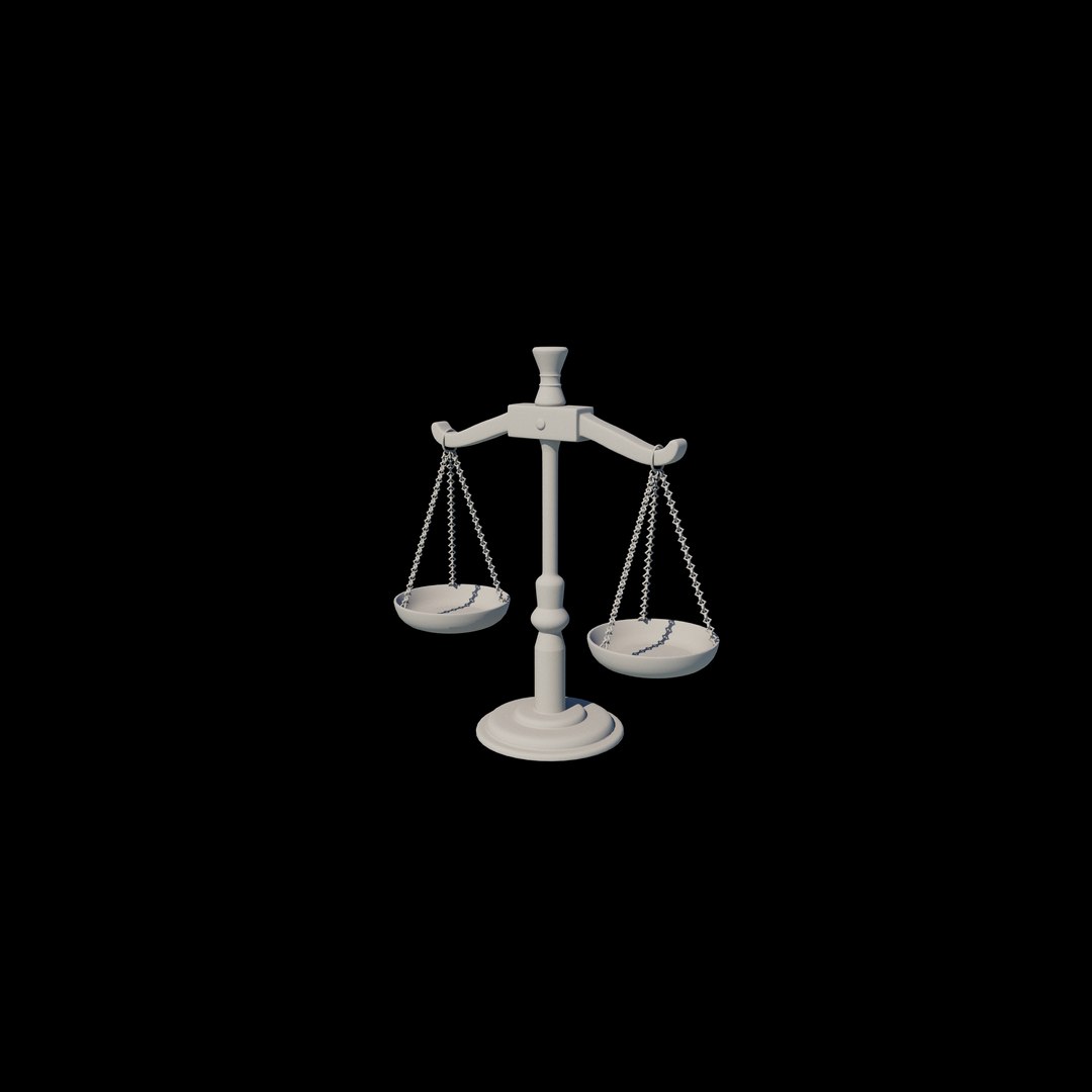3D Justice Scale 3D Model - TurboSquid 2377964
