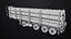 Logging Trailer Black with 6 Loads single Mat All PBR Textures 3D model