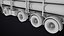 Logging Trailer Black with 6 Loads single Mat All PBR Textures 3D model