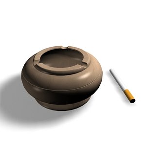 cigarette ashtray 3d model