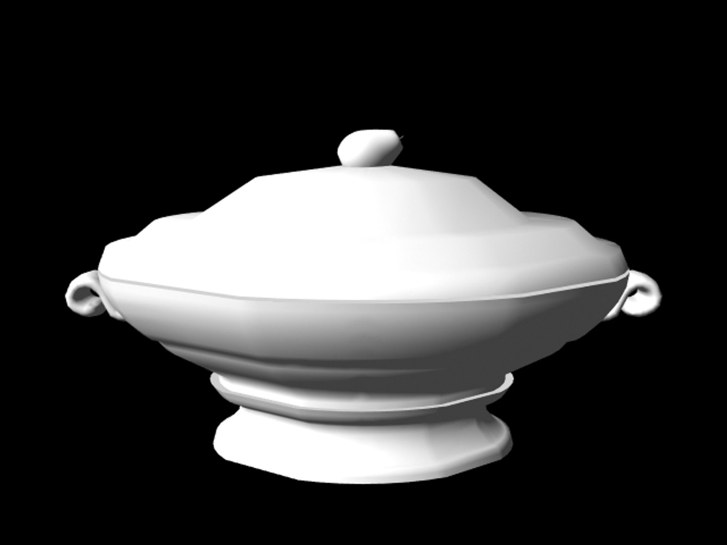 soup tureen 3d model
