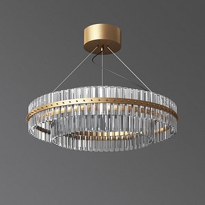 - glass chandelier modern 3D model