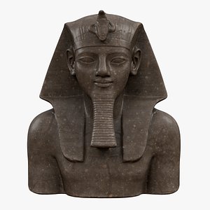 3D model Amenhotep Granite Bust
