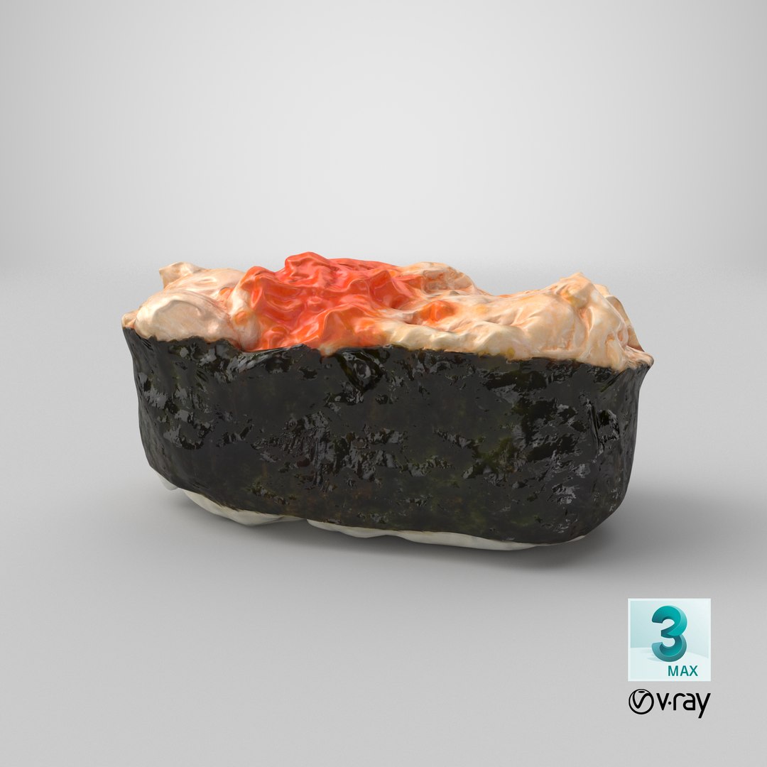 3D Tuna Sushi model https://p.turbosquid.com/ts-thumb/pb/oJaY5l/e6/stemcell_max_vray_render/png/1689064912/1920x1080/fit_q87/e63c59fd5e84de352bc2e25ef830ca4572d5d040/stemcell_max_vray_render.jpg