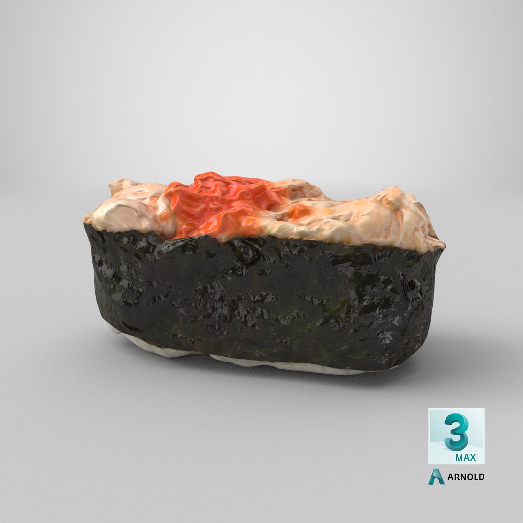 3D Tuna Sushi model https://p.turbosquid.com/ts-thumb/pb/oJaY5l/hU/stemcell_max_arnold_render/png/1689064914/1920x1080/fit_q87/2c989481b67717f4f096e5df8a4de2fbfd604f57/stemcell_max_arnold_render.jpg