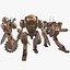 3D model Steampunk mech collection