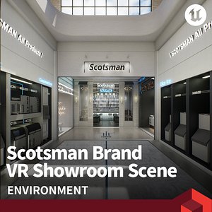 Scotsman Brand VR Showroom Scene 3D model