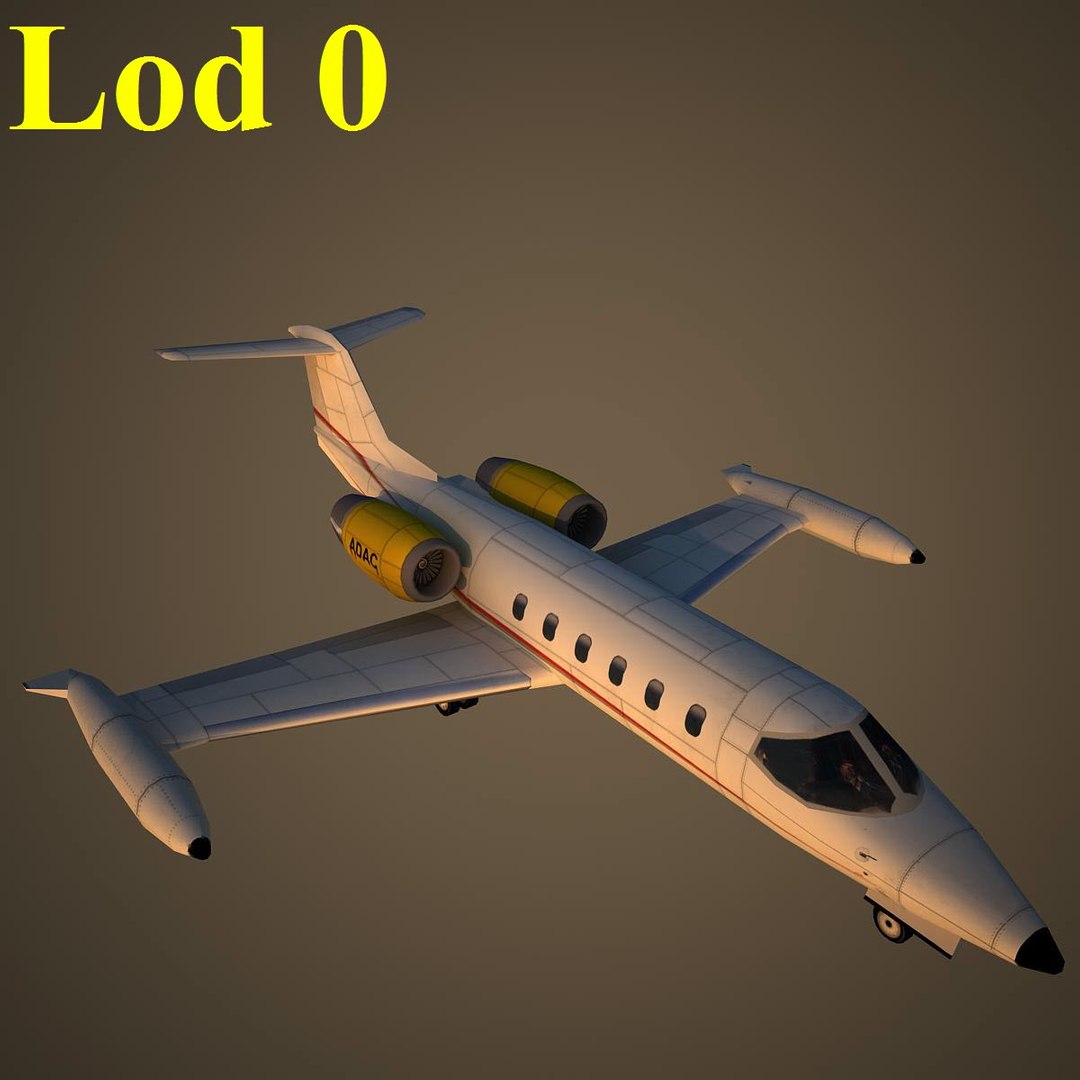 Learjet 35 Adn 3d Max