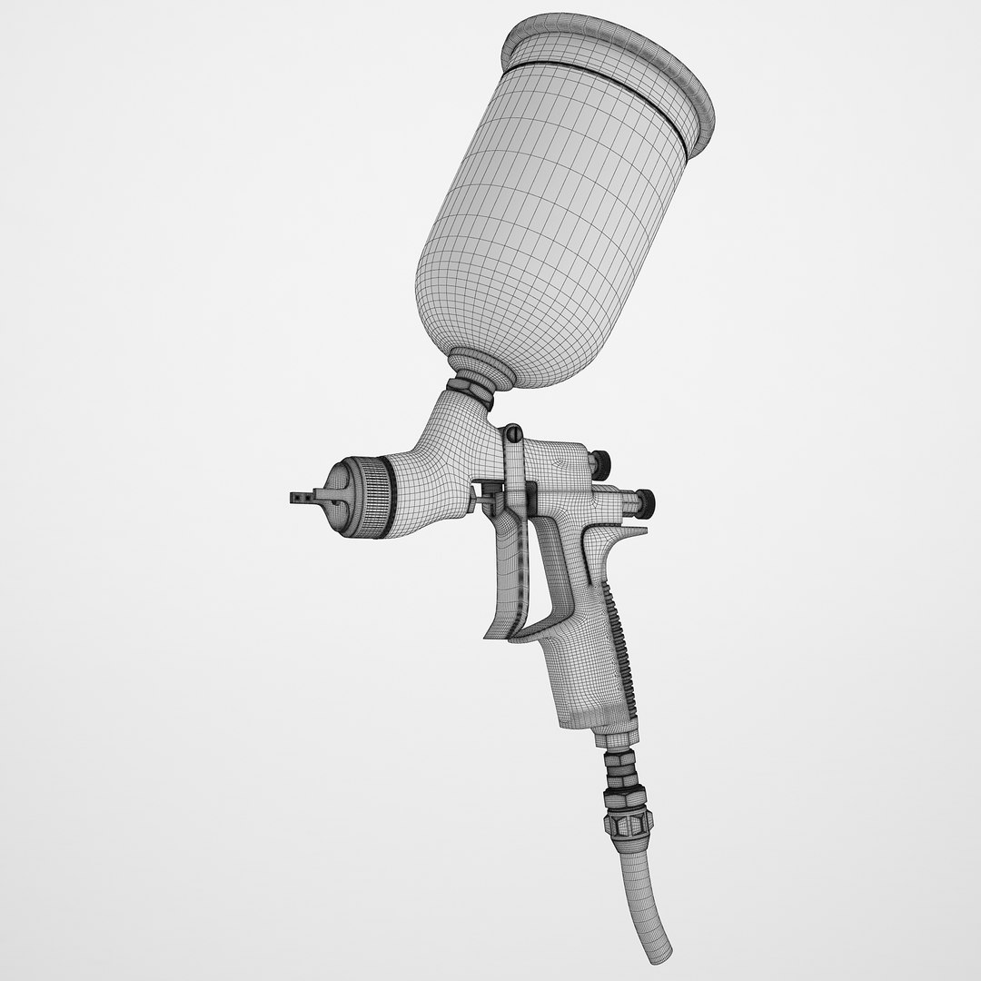 3D Model Spray Gun TurboSquid 1580304